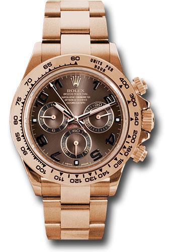 Rolex Everose Gold Cosmograph Daytona 40 Watch - Chocolate Arabic Dial - 116505 choca