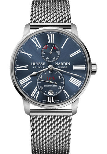 Ulysse Nardin Marine Torpilleur 42 mm - Steel Case - Blue Dial - Steel Bracelet