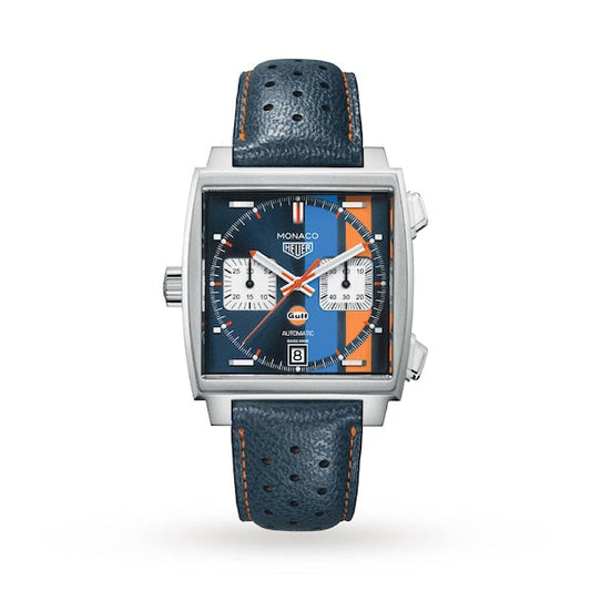 TAG Heuer - Special Edition Monaco Gulf Calibre 11 39mm Mens Watch - CAW211R.FC6401