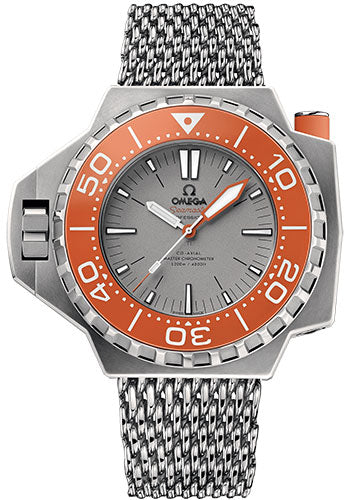 Omega Seamaster Ploprof 1200M Co-Axial Master Chronometer Watch - 55 x 48 mm Titanium Case - Bi-Directional Bezel - Grade 5 Titanium Dial - An Additional Grey Rubber Strap - 227.90.55.21.99.002