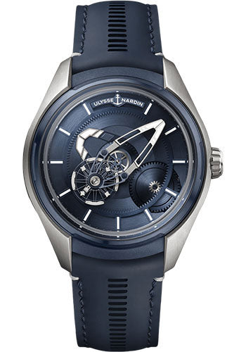 Ulysse Nardin Freak X - 43mm Titanium Case - Blue Dial - Blue Leather Strap