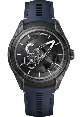 Ulysse Nardin Freak X - 43mm Titanium Case - Black Dial - Blue Leather Strap