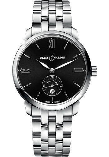 Ulysse Nardin Classico Manufacture 40 mm - Steel Case - Black Dial - Steel Bracelet