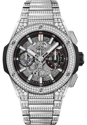 Hublot Big Bang Integral Titanium Pave Watch - 42 mm - Black Skeleton Dial-451.NX.1170.NX.3704