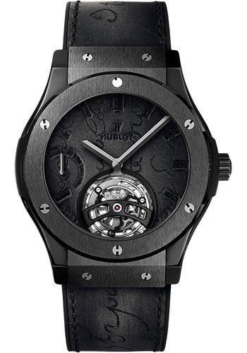 Hublot Classic Fusion Tourbillon Power Reserve 5 Days Berluti Scritto All Black Limited Edition of 20 Watch-505.CM.0500.VR.BER17