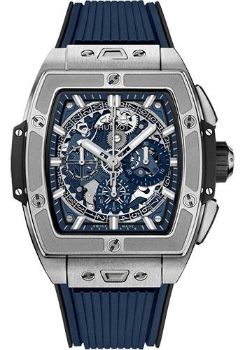 Hublot Spirit of Big Bang Titanium Blue Watch - 42 mm - Sapphire Dial - Blue Rubber Strap-642.NX.7170.RX