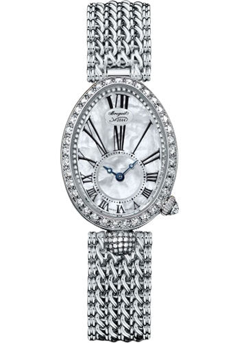 Breguet Reine de Naples 8928 - White Gold Case - Mother-Of-Pearl Dial - White Gold Chain Bracelet - 8928BB/51/J20/DD00