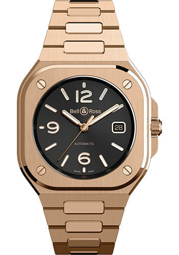 Bell & Ross BR 05 Gold Watch - Gold Bracelet