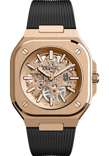 Bell & Ross BR 05 Skeleton Gold - Rubber Strap Limited Edition of 99