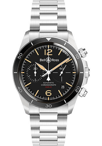 Bell & Ross BR V2-94 Steel Heritage Watch - Steel Bracelet