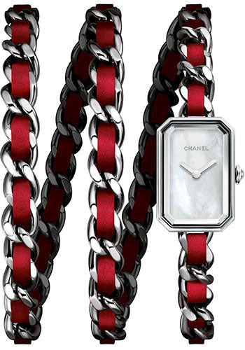 Chanel Premiere Rock Quartz Watch - White Mother Of Pearl Dial - Triple Row Steel Bracelet Limited Edition of 1,000 - H5313