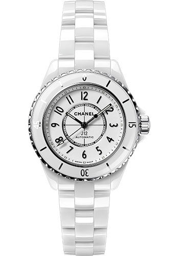 Chanel J12 Automatic Watch - 33mm White Ceramic And Steel Case - White Dial - White Ceramic Bracelet - H5699