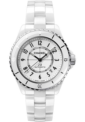 Chanel J12 Automatic Watch - 38mm White Ceramic And Steel Case - White Dial - White Ceramic Bracelet - H5700