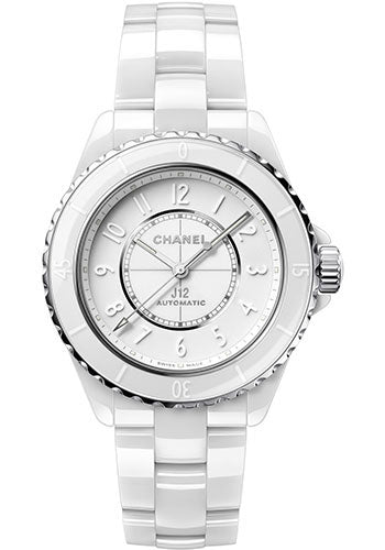 Chanel J12 Phantom Automatic Watch - 38mm White Ceramic And Steel Case - White Dial - White Ceramic Bracelet - H6186