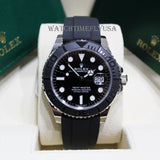 Rolex 226659 Yacht-Master 42 White Gold Black Oysterflex Strap