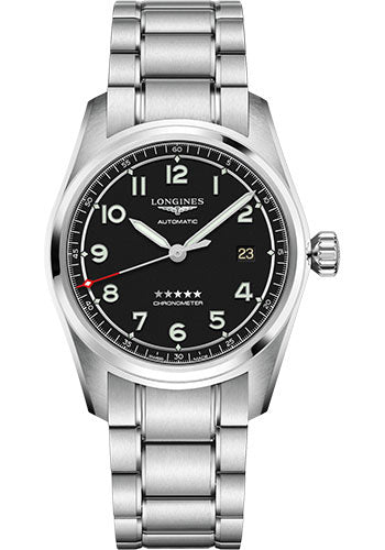 Longines Spirit Prestige Edition Watch - 40 mm Steel Case - Black Arabic Dial - L3.810.4.53.9