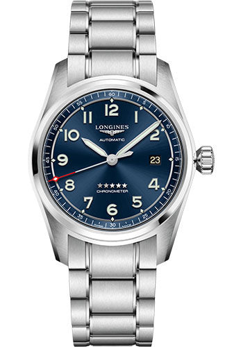 Longines Spirit Prestige Edition Watch - 40 mm Steel Case - Blue Arabic Dial - L3.810.4.93.9