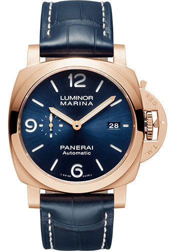 Panerai Luminor Marina Goldtech™ Sole Blu - 44mm - Brushed Panerai Goldtech - PAM01112