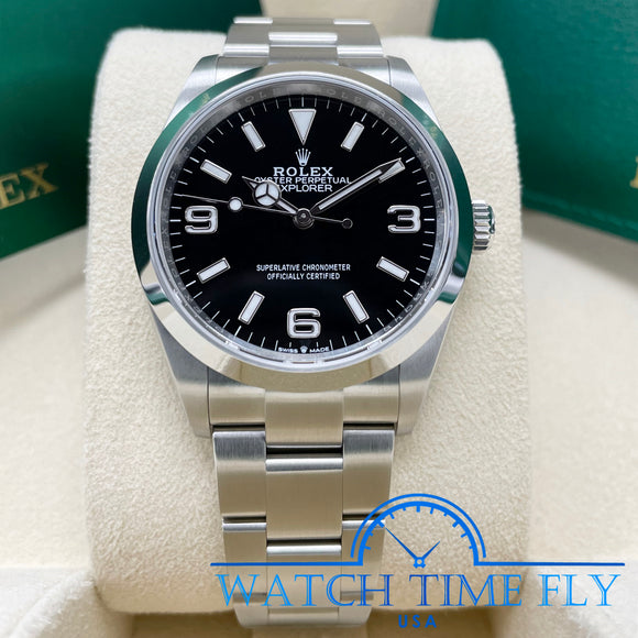 Rolex 124270 Explorer 36mm Stainless Steel Oyster Perpetual Black Dial Oyster Bracelet