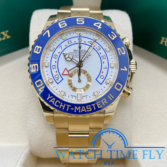 Rolex 116688 Yacht-Master II Yellow Gold 44mm White Dial