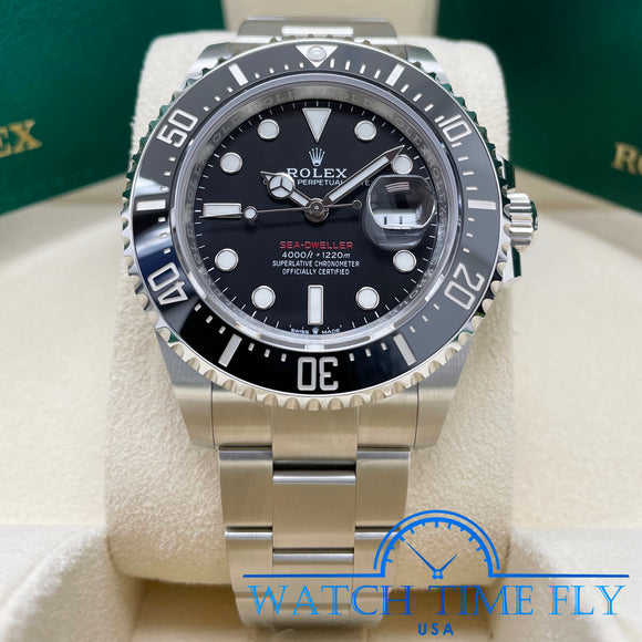 Rolex Sea-Dweller 126600 Stainless Steel Black Ceramic Bezel Red label 43mm