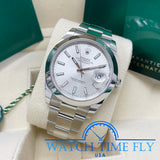 Rolex 126300 Datejust 41mm Silver Stick Oyster Stainless Steel