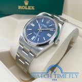 Rolex Oyster Perpetual 41 124300 Bright Blue Dial Stainless Steel 41mm