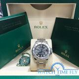 Rolex 126622 Steel and Platinum Rolesium Yacht-Master 40mm Dark Rhodium Dial