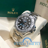 Rolex 126622 Steel and Platinum Rolesium Yacht-Master 40mm Dark Rhodium Dial