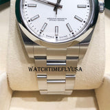 Rolex Oyster Perpetual 39 114300 Stainless Steel White Dial