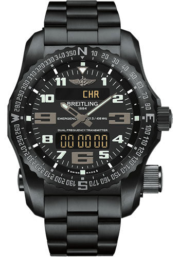 Breitling Emergency Watch - Black Titanium - Volcano Black Dial - Black Titanium Bracelet - V7632522/BC46/159V
