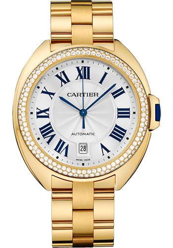 Cartier Cle de Cartier Watch 40 mm Yellow Gold Diamond Case Effect