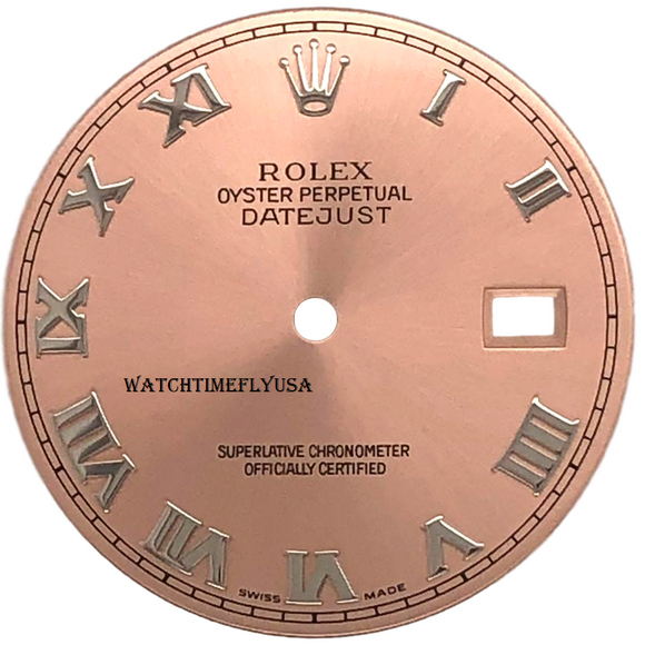 Rolex Datejust 36mm Stainless Steel Pink Roman Dial For 116200